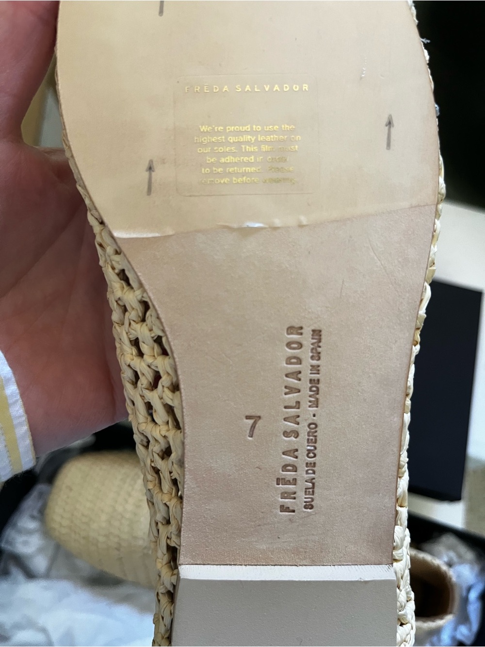 Freda Salvador Natural Crochet Slip-On Ballet Flats - Picture 3 of 4